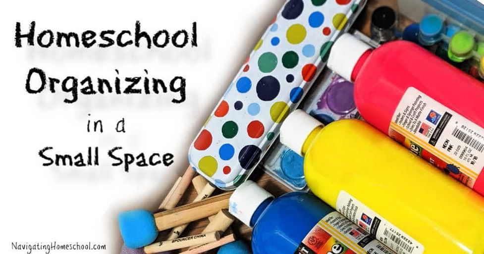 Unique Homeschool Organization Ideas for Small Spaces - This Simple Balance
