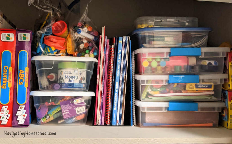 The Organized Homeschool Challenge: Art and Craft Supplies  School  supplies organization, Art supply organization, Homeschool organization