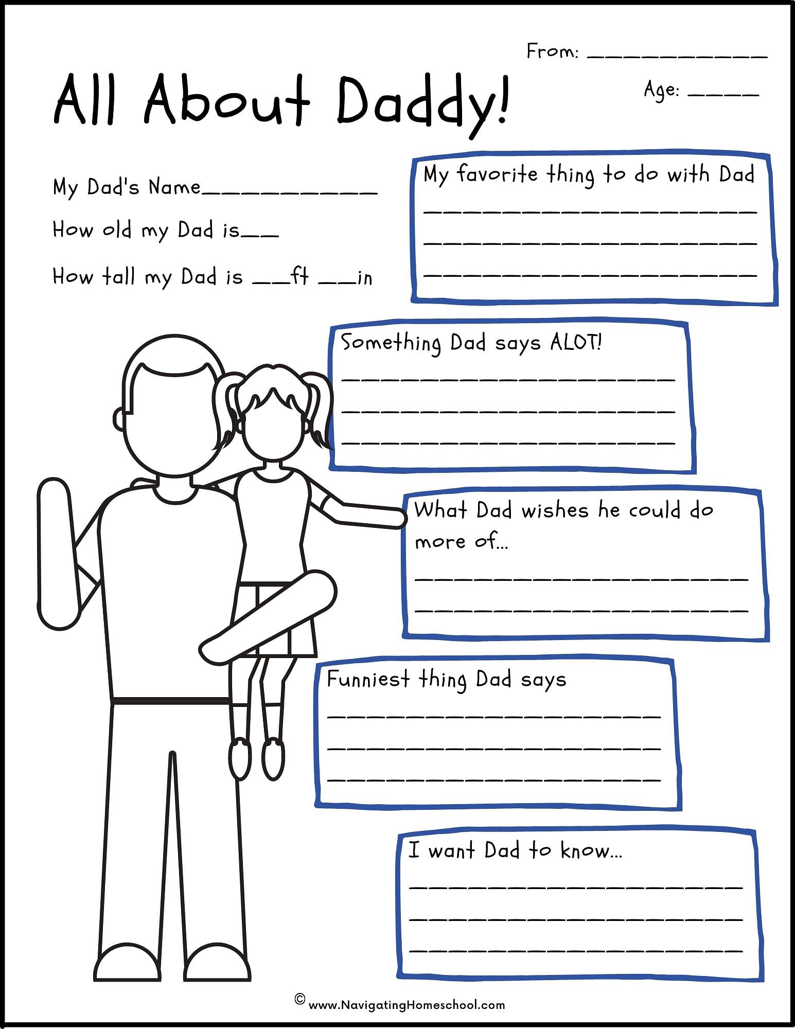 All About Dad Printables: The Perfect Father's Day Gift -