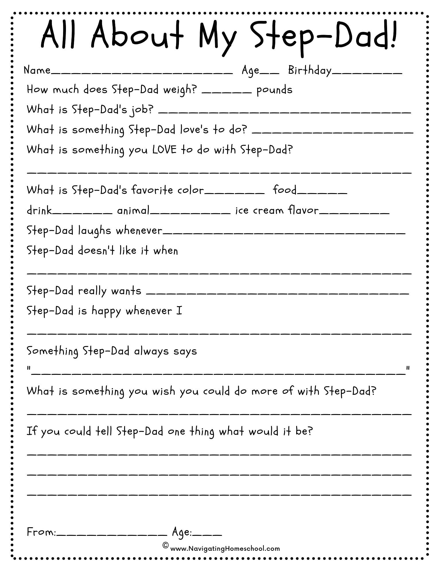 All About Dad Printables: The Perfect Father's Day Gift -